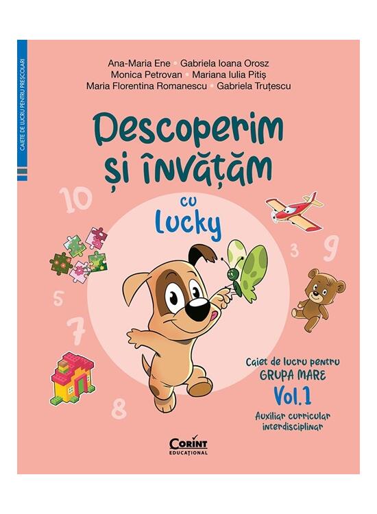 Copertă produs Descoperim și &icirc;nvățăm cu Lucky. Caiet de lucru pentru GRUPA MARE (Vol. 1) - gallery big 1