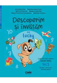 Copertă produs Descoperim și &icirc;nvățăm cu Lucky. Caiet de lucru pentru GRUPA MARE (Vol. 2)