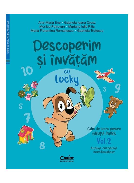 Copertă produs Descoperim și &icirc;nvățăm cu Lucky. Caiet de lucru pentru GRUPA MARE (Vol. 2) - gallery big 1