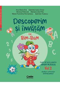 Copertă produs Descoperim și &icirc;nvățăm cu Bim-Bam. Caiet de lucru pentru GRUPA MIJLOCIE (Vol. 2)