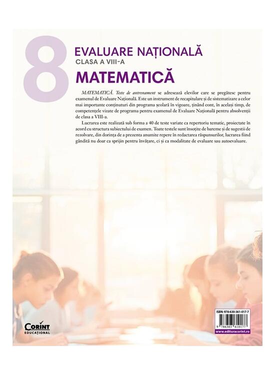 Copertă produs Evaluare Națională 2026. Matematică. Clasa a VIII-a - gallery big 2