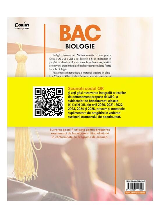 Copertă produs BAC 2026. Biologie. Clasele XI-XII - gallery big 2