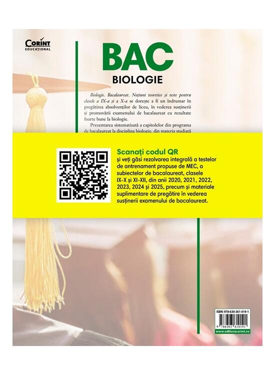 Copertă produs BAC 2026. Biologie. Clasele IX-X - gallery big 2