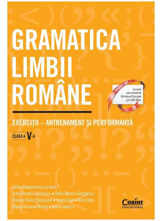 Copertă produs Gramatica limbii rom&acirc;ne. Clasa a V-a - gallery big 1