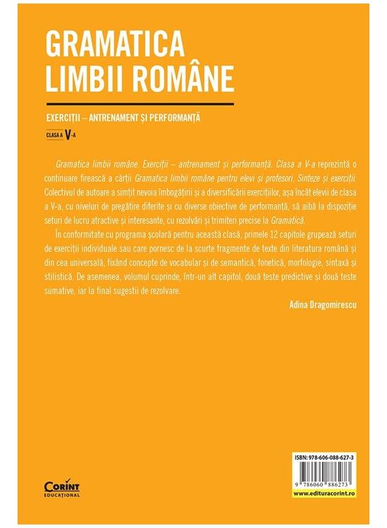 Copertă produs Gramatica limbii rom&acirc;ne. Clasa a V-a - gallery big 2