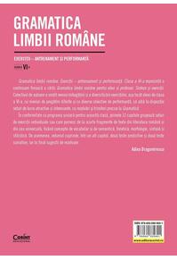 Copertă produs Gramatica limbii rom&acirc;ne. Clasa a VI-a