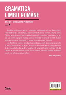 Copertă produs Gramatica limbii rom&acirc;ne. Clasa a VI-a