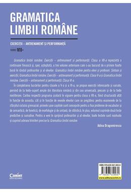 Copertă produs Gramatica limbii rom&acirc;ne. Clasa a VII-a