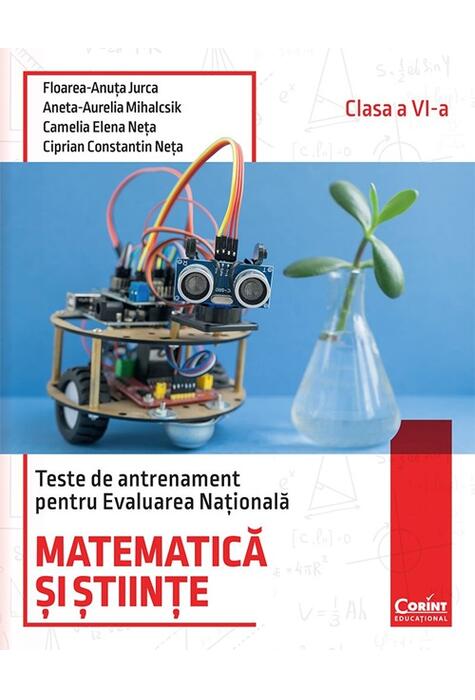 Copertă produs Teste de antrenament pentru Evaluarea Națională 2026. Matematică și Științe. Clasa a VI-a