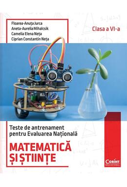 Copertă produs Teste de antrenament pentru Evaluarea Națională 2026. Matematică și Științe. Clasa a VI-a