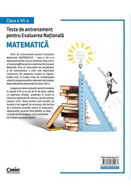 Copertă produs Teste de antrenament pentru Evaluarea Națională 2025. Matematică. Clasa a VII-a