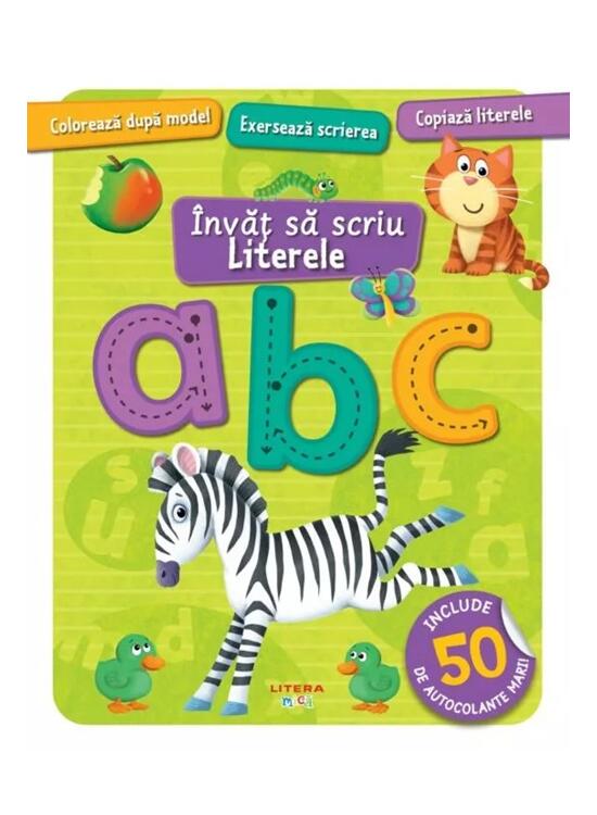 Copertă produs &Icirc;nvăț să scriu. Literele. Carte cu autocolante - gallery big 1