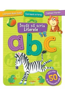 Copertă produs &Icirc;nvăț să scriu. Literele. Carte cu autocolante
