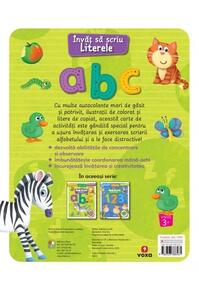 Copertă produs &Icirc;nvăț să scriu. Literele. Carte cu autocolante