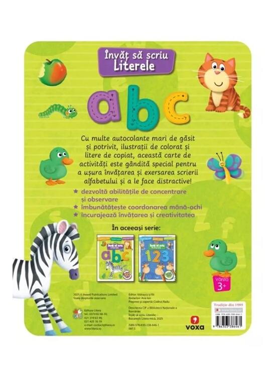 Copertă produs &Icirc;nvăț să scriu. Literele. Carte cu autocolante - gallery big 2