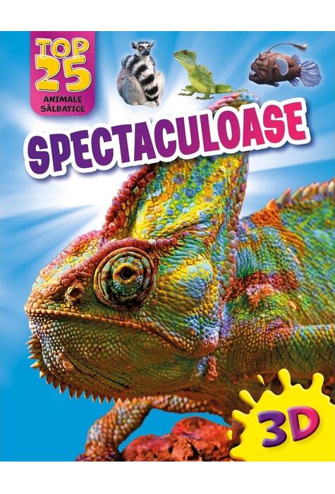 Copertă produs Top 25 animale sălbatice -  Spectaculoase 3D