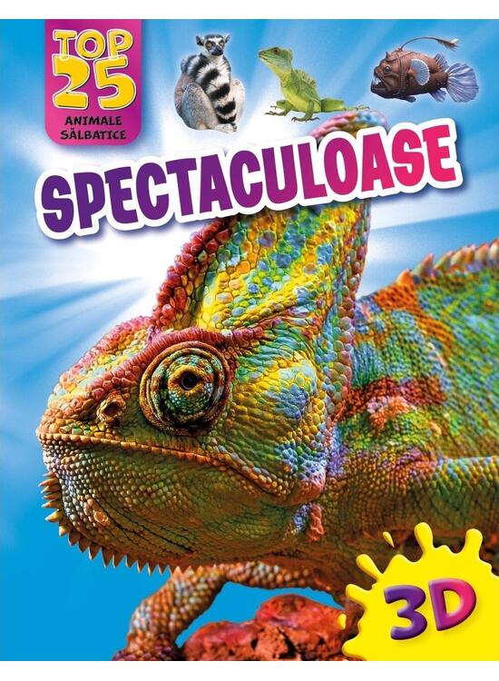 Copertă produs Top 25 animale sălbatice -  Spectaculoase 3D - gallery big 1