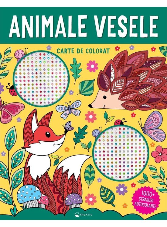 Copertă produs Animale vesele &ndash; 1000 ștrasuri autocolante - gallery big 1