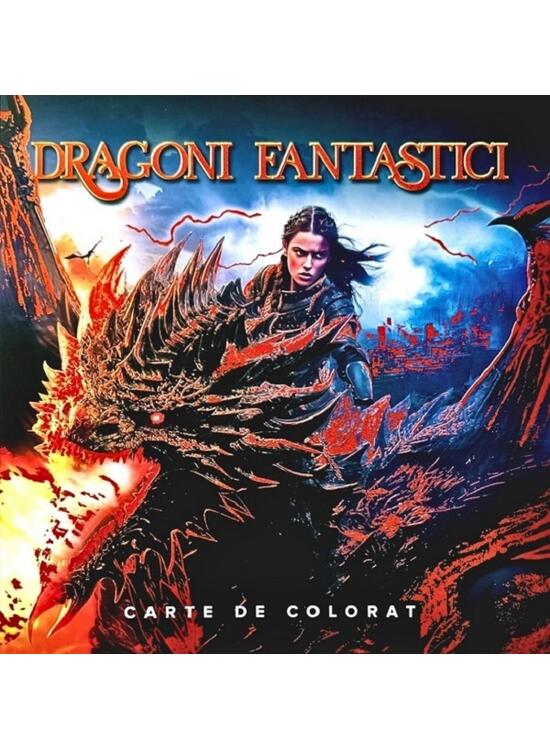 Copertă produs Dragoni fantastici. Carte de colorat - gallery big 1