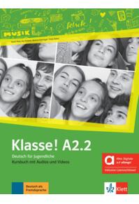 Copertă produs Klasse! Hybride Ausgabe allango (A2.2). Kursbuch mit Audios und Videos