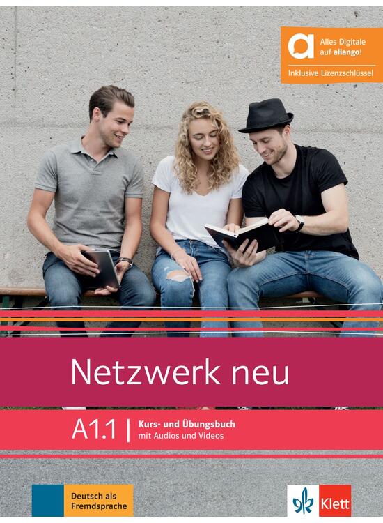 Copertă produs Netzwerk neu, Hybride Ausgabe allango (A1.1). Deutsch als Fremdsprache. Kurs- und &Uuml;bungsbuch mit Audios und Videos - gallery big 1