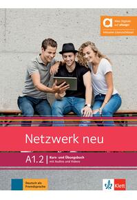 Copertă produs Netzwerk neu, Hybride Ausgabe allango (A1.2). Deutsch als Fremdsprache. Kurs- und Übungsbuch mit Audios und Videos