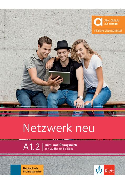 Coperta cărții Netzwerk neu, Hybride Ausgabe allango (A1.2). Deutsch als Fremdsprache. Kurs- und Übungsbuch mit Audios und Videos