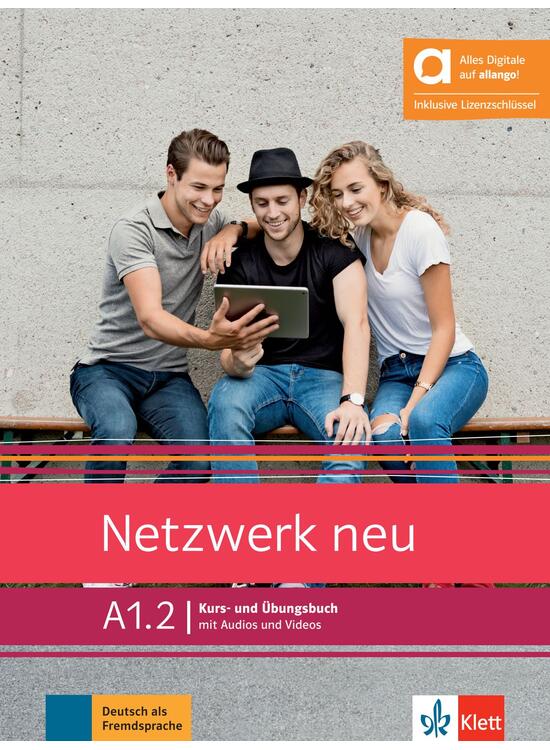 Copertă produs Netzwerk neu, Hybride Ausgabe allango (A1.2). Deutsch als Fremdsprache. Kurs- und &Uuml;bungsbuch mit Audios und Videos - gallery big 1