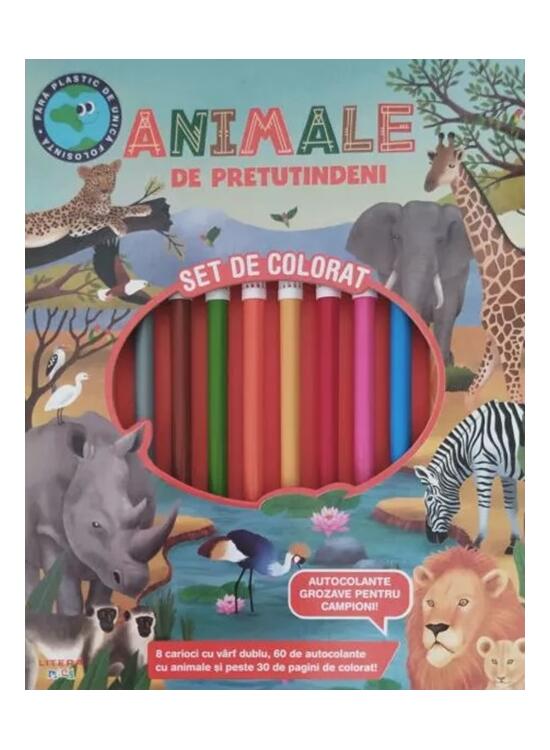 Copertă produs Animale de pretutindeni. Set de colorat - gallery big 1