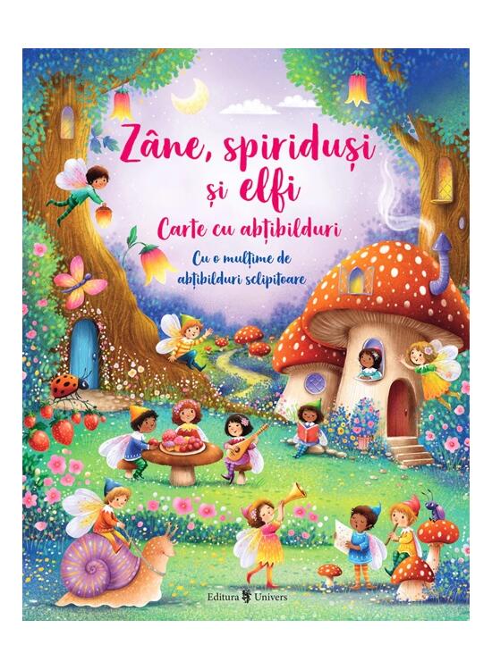 Copertă produs Z&acirc;ne, spiriduși și elfi. Carte cu abțibilduri - gallery big 1