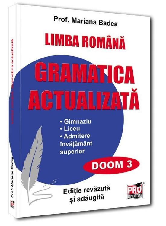 Copertă produs Limba rom&acirc;nă, gramatica actualizată pentru elevi - gallery big 1