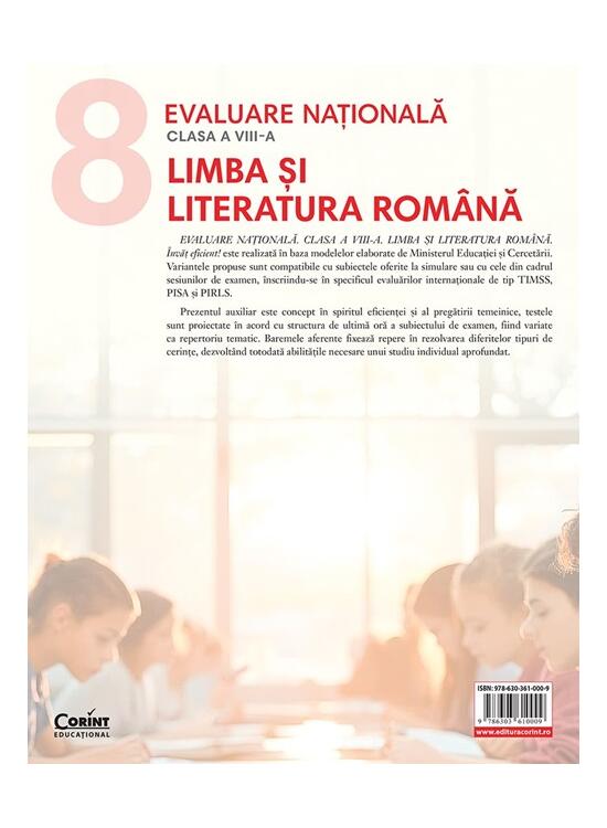 Copertă produs Evaluare Națională 2026. Limba și literatura rom&acirc;nă. Clasa a VIII-a - gallery big 2
