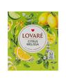 Copertă produs Cutie cu 32 pliculețe Lovar&eacute; - Citrus Melissa: amestec de ceai verde cu arome de mentă, melisă, lemongrass și lăm&acirc;ie 64 g - thumb 1