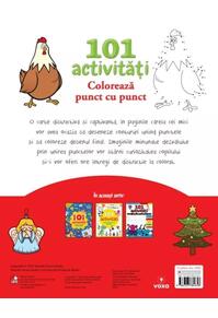Copertă produs 101 activități. Colorează punct cu punct