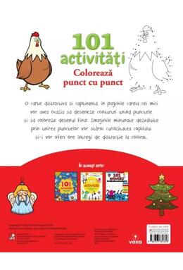 Copertă produs 101 activități. Colorează punct cu punct