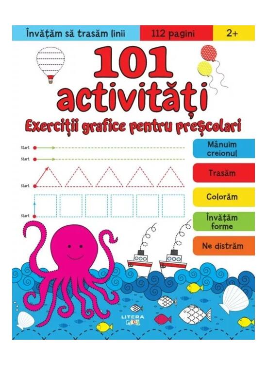 Copertă produs 101 activități. Exerciții grafice pentru preșcolari - gallery big 1