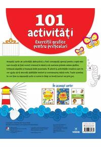 Copertă produs 101 activități. Exerciții grafice pentru preșcolari