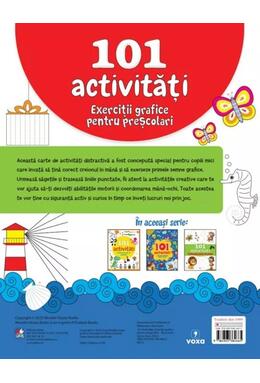 Copertă produs 101 activități. Exerciții grafice pentru preșcolari