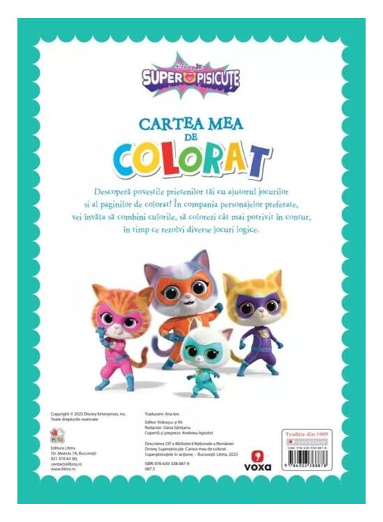 Copertă produs Disney. Superpisicuțe. Cartea mea de colorat. Superpisicuțele &icirc;n acțiune - gallery big 2