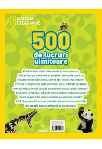 Copertă produs National Geographic Kids. 500 de lucruri uimitoare. Animale