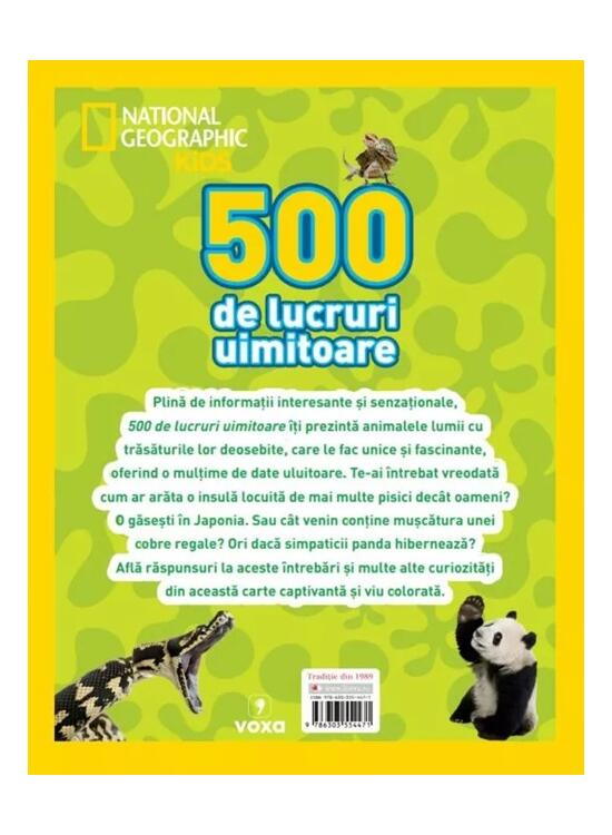 Copertă produs National Geographic Kids. 500 de lucruri uimitoare. Animale - gallery big 2