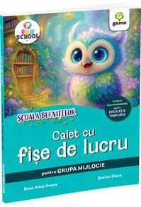 Copertă produs Caiet de fișe de lucru, grupa mijlocie