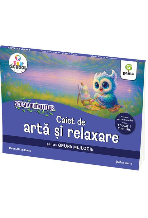 Copertă produs Caiet de artă și relaxare pentru grupa mijlocie