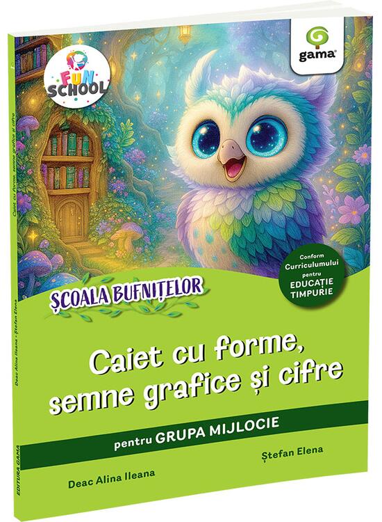 Copertă produs Caiet cu forme, semne grafice și cifre pentru grupa mijlocie - gallery big 1