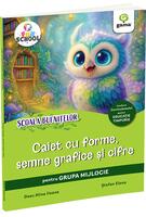 Caiet cu forme, semne grafice și cifre pentru grupa mijlocie