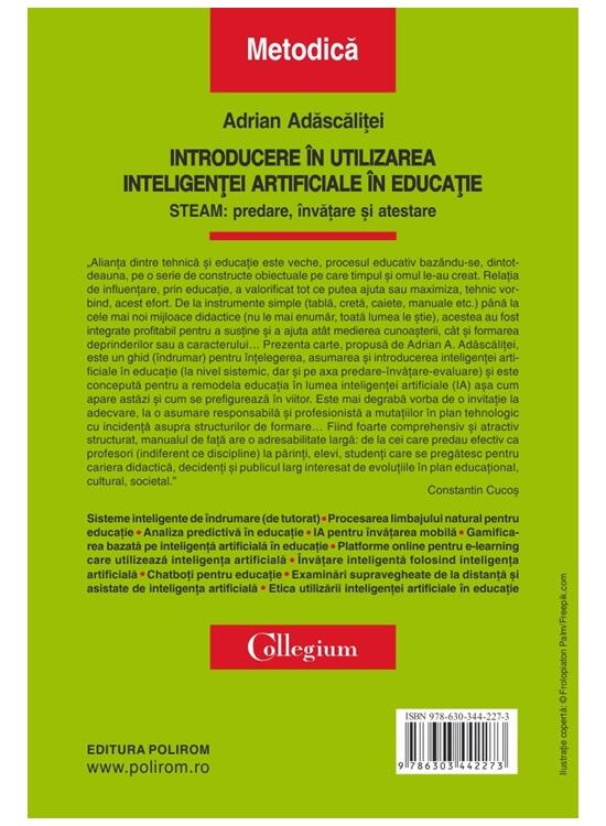 Copertă produs Introducere &icirc;n utilizarea inteligenţei artificiale &icirc;n educaţie - gallery big 2