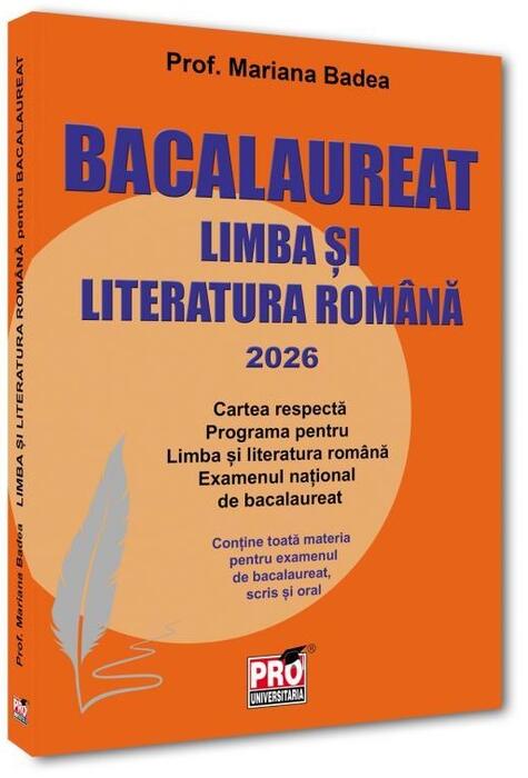 Copertă produs Limba și literatura rom&acirc;nă pentru bacalaureat 2026