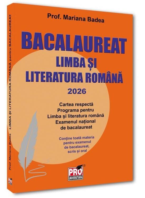 Copertă produs Limba și literatura rom&acirc;nă pentru bacalaureat 2026 - gallery big 1