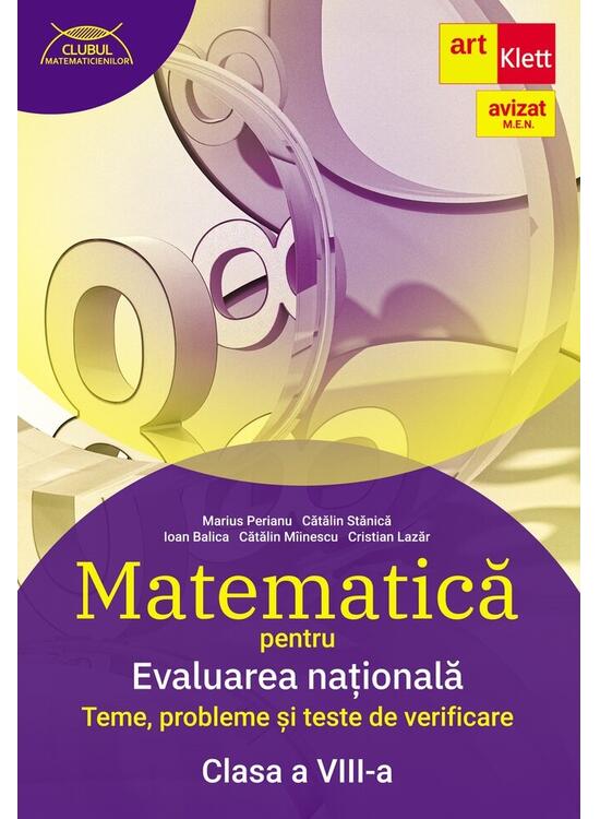Copertă produs Evaluarea națională Matematică. Clasa a VIII-a - gallery big 1
