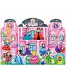 Copertă produs Joc educativ - Puzzle cu glitter + carte de colorat + markere + stickere Mimorello - Prințese fabuloase - thumb 2